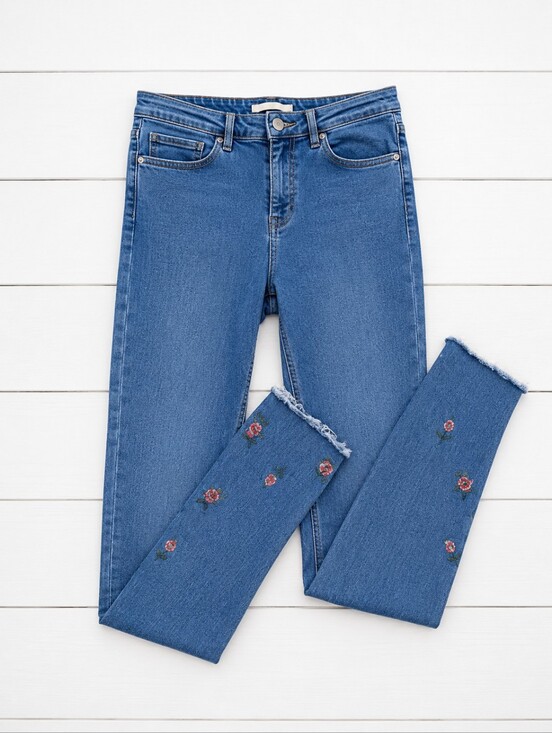 Levi's Denim - LEVIS  EMBROIDERED SKINNY STRETCH JEANS WOMENS 29